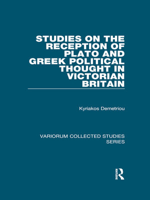 cover image of Studies on the Reception of Plato and Greek Political Thought in Victorian Britain